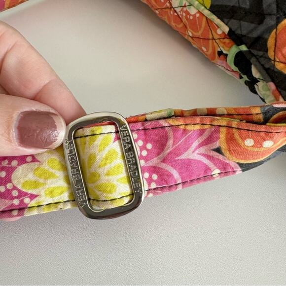 Vera Bradley Floral Ziggy Zinnia Iconic Hipster Crossbody Shoulder Bag Orange S - Picture 6 of 11